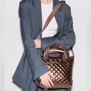 MZ Wallace Copper Metallic Lacquer Small Sutton Deluxe